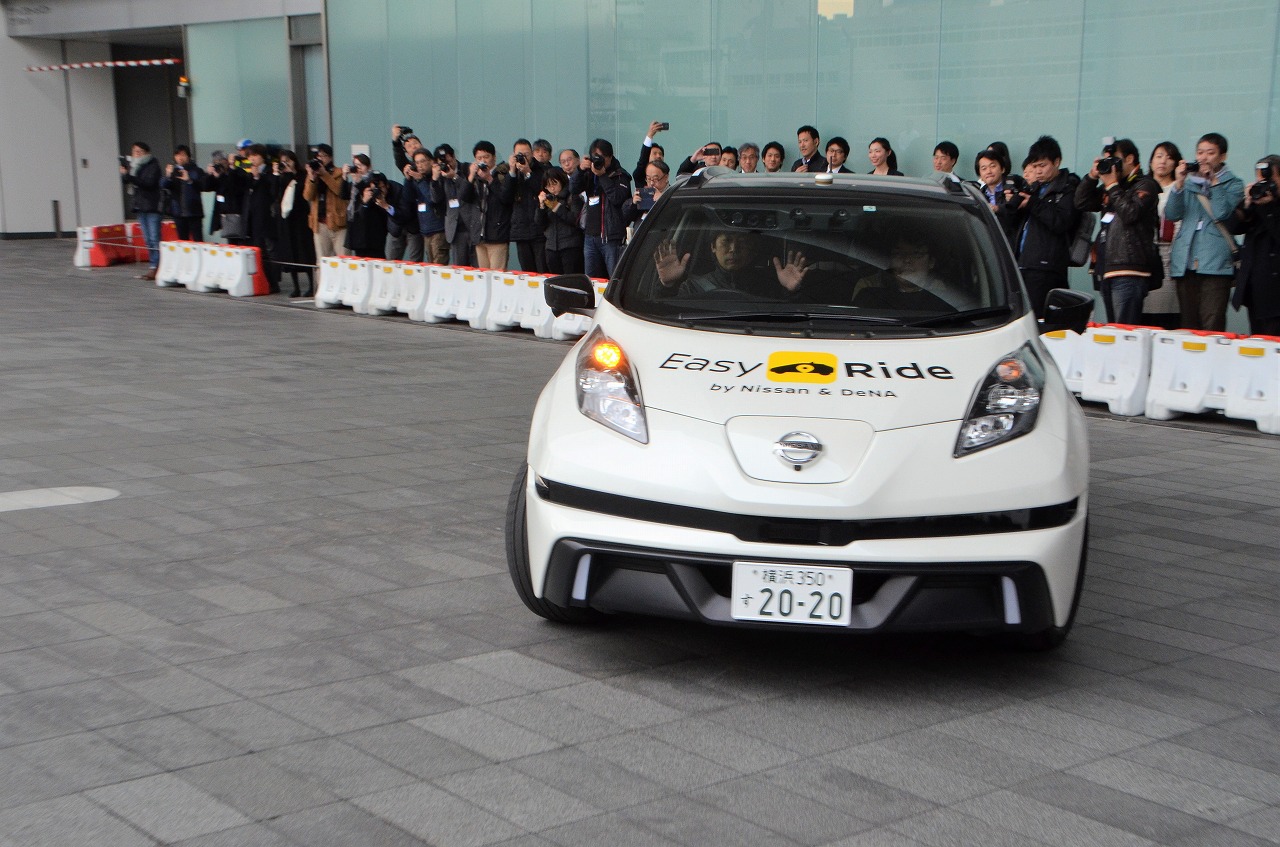 日産、誰にとっても使いやすいを追求した新交通サービス「イージーライド」みなとみらい地区で実証実験を開始